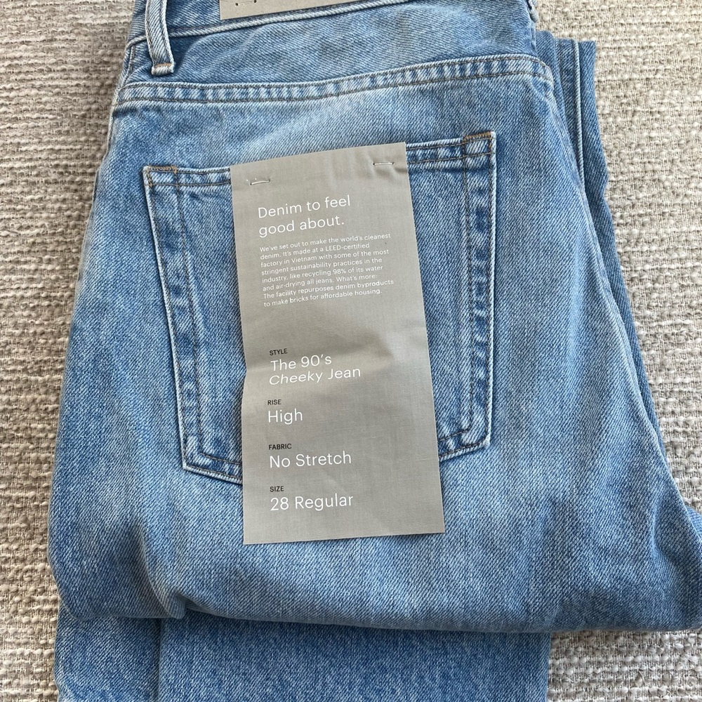 NWT Everlane cheeky jeans size 28 regular